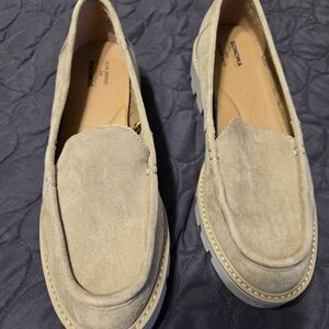 Sonoma Beige Suede Slip-Ons